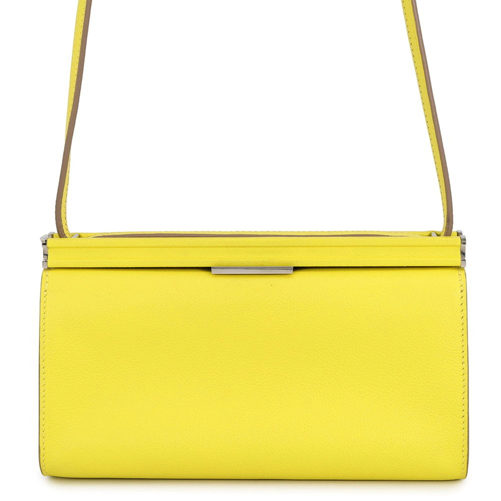 Hermes Click H 21 Lime Evercolor Shoulder Bag (D stamp) HERMES Handbag